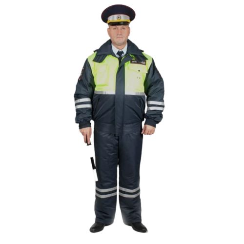 Муляж полицейского с жезлом в Твери 