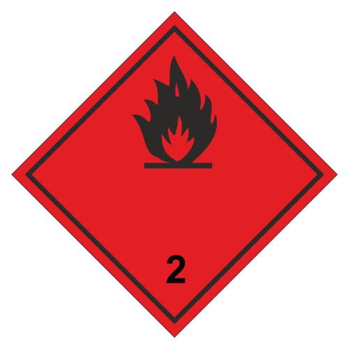 Знак опасности. Класс 2.3. Лекговоспламеняющиеся газы